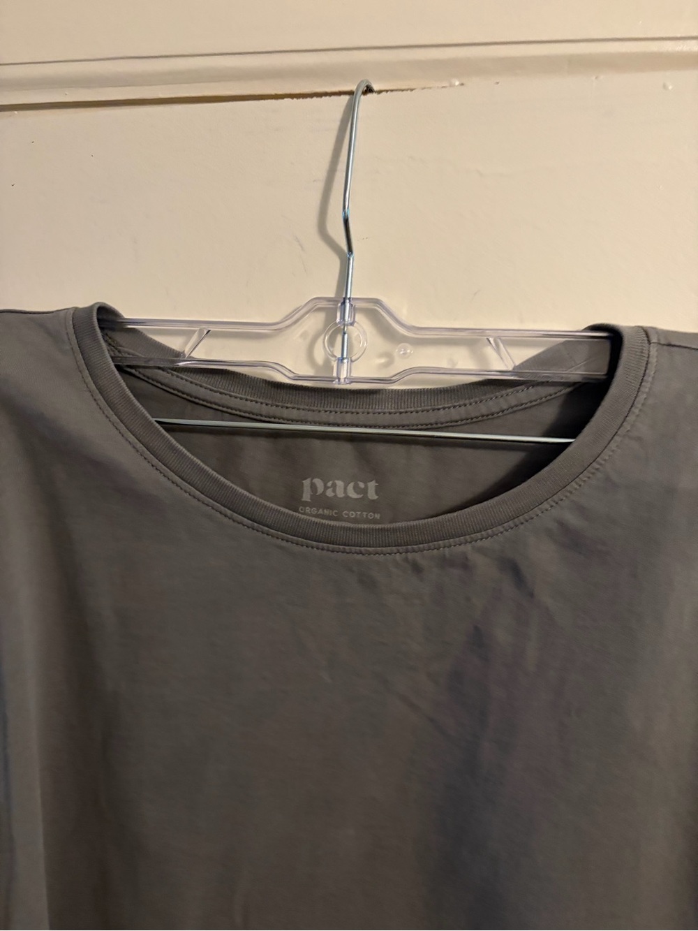 Pact 100% Organic Cotton T Shirt Gray Size XXL - Picture 3 of 9